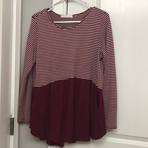 Long sleeve shirt with pockets